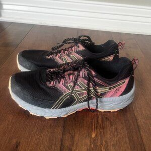 ASICS Women's Gel-Venture 9 Running Shoes Black/Summer Dune Size 8.5